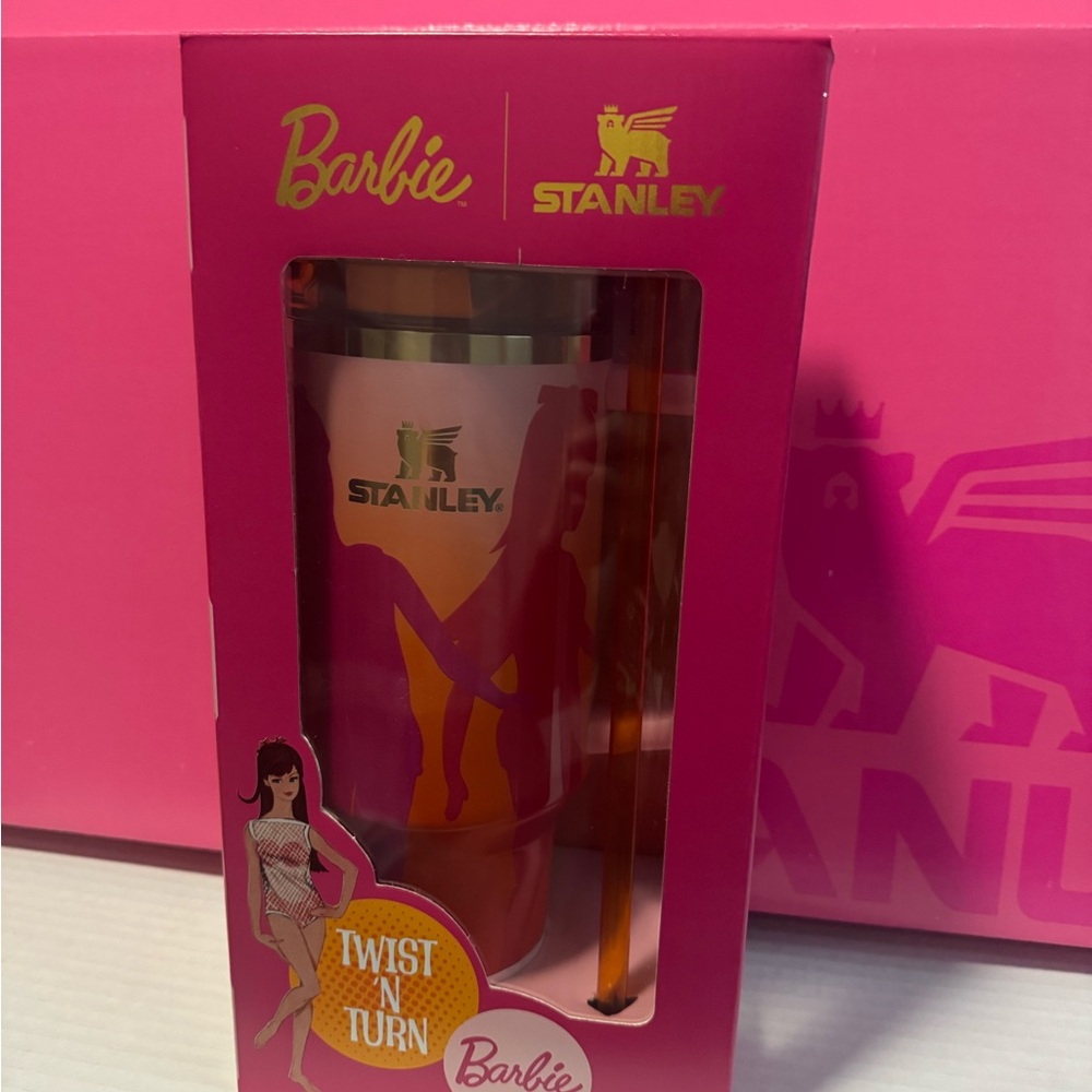 Stanley Barbie Twist N Turn Tumbler - Pink